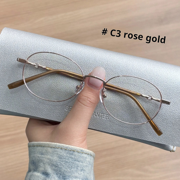 Xbora Women's Full Rim Oval Square Alloy Eyeglasses 19035
