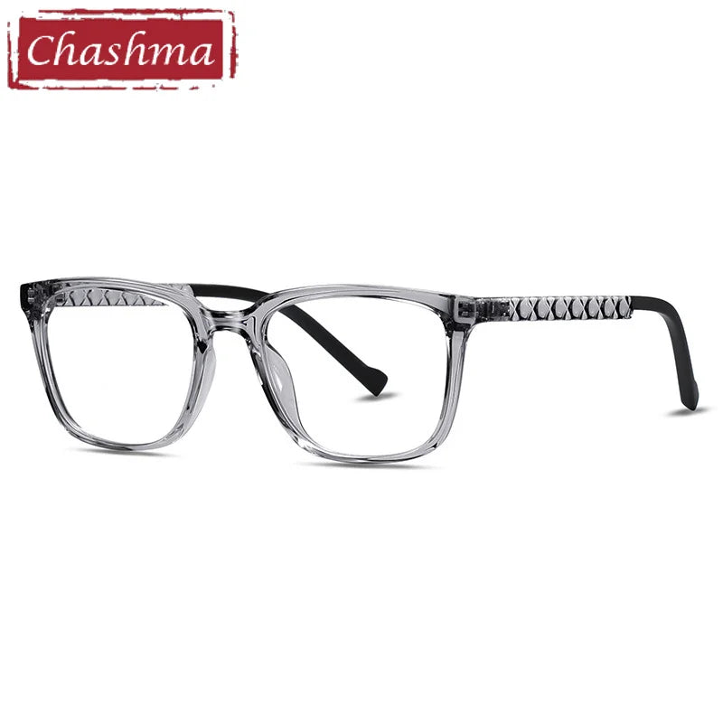 Chashma Ottica Unisex Full Rim Square Tr 90 Titanium Eyeglasses 474017