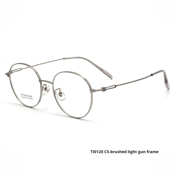 Xbora Women's Full Rim Round Oval Titanium Eyeglasses 540120