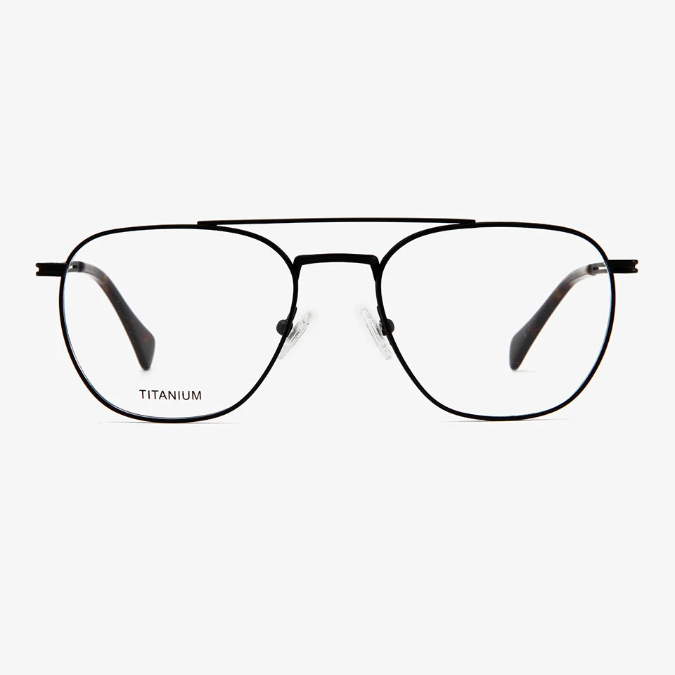 Esnbie Unisex Full Rim Pilot Titanium Eyeglasses 24ST129