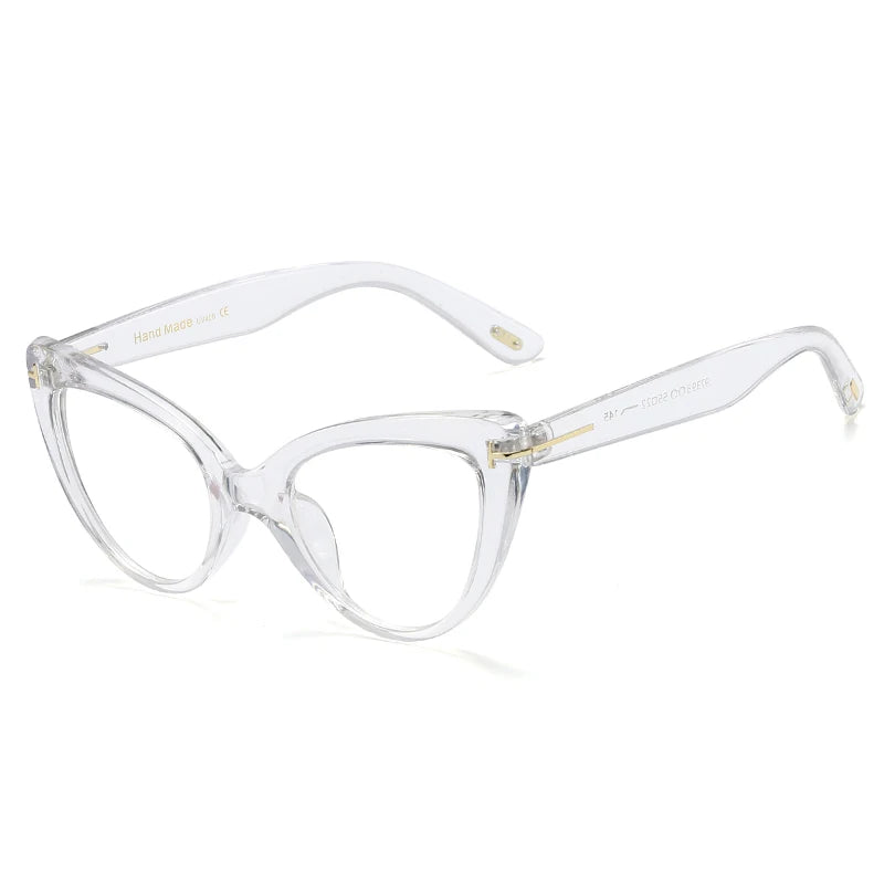 Handoer Unisex Full Rim Oval Cat Eye Acetate Eyeglasses 97398