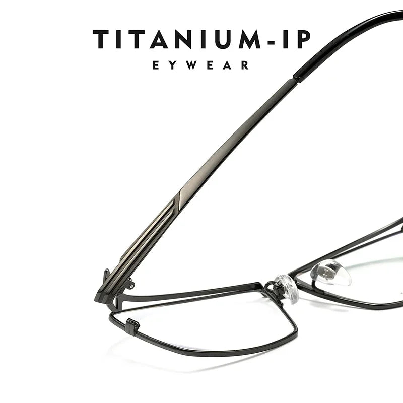 Bclear Men Full Rim Square Titanium Eyeglasses BSF-HM2336T