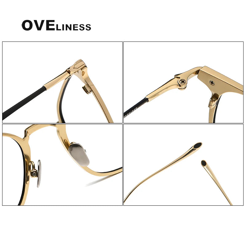 Oveliness Unisex Full Rim Square Titanium Eyeglasses  Om3135 Full Rim Oveliness   