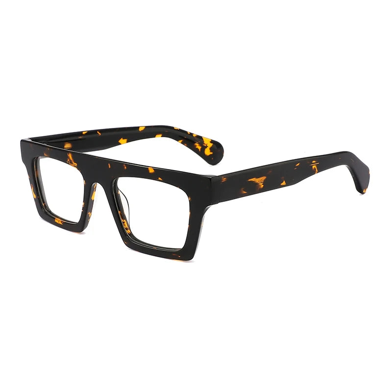 Gatenac Unisex Full Rim Brow Line Square Eyeglasses Gxyj1576