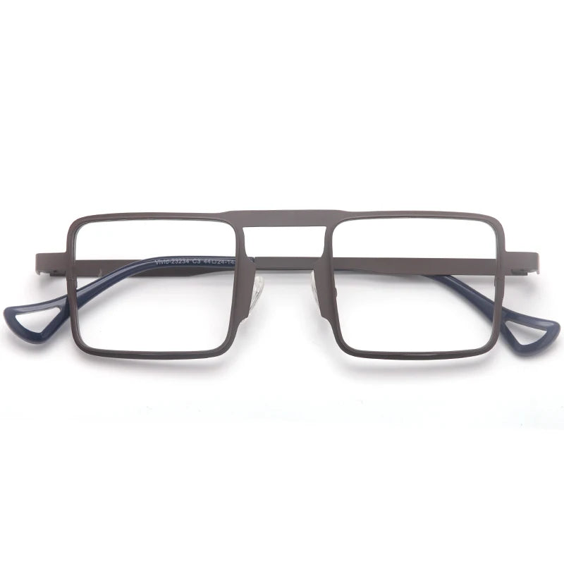 Muzz 23234 men's small square alloy prescription eyeglasses — view 3