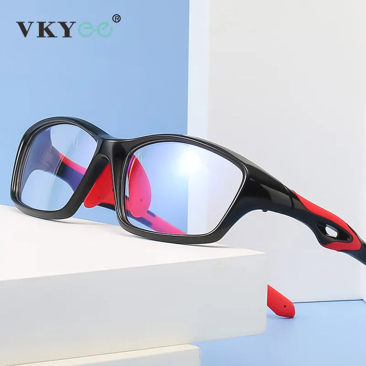 Vicky Unisex Full Rim Square Tr 90 Silicone Sport Reading Glasses 4180 Reading Glasses Vicky   