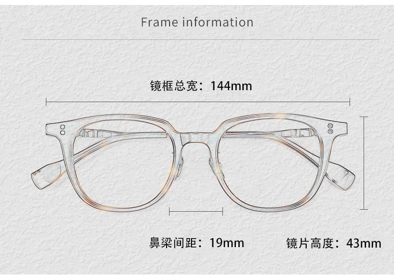 Black Mask Unisex Full Rim Square Titanium Acetate Eyeglasses 368150