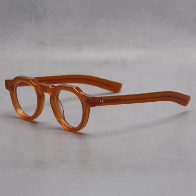 Black Mask Unisex Full Rim Round Acetate Eyeglasses BM-S8153