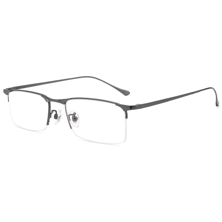Gmei Optical 2089T men's square pure titanium prescription eyeglasses — view 4