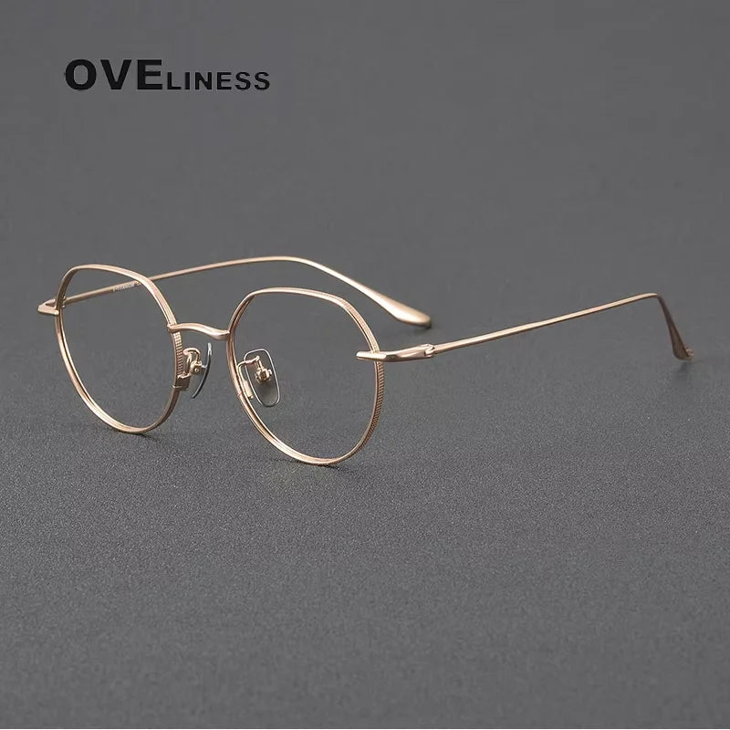 Oveliness Women's Full Rim Flat Top Oval Titanium Eyeglasses 614176