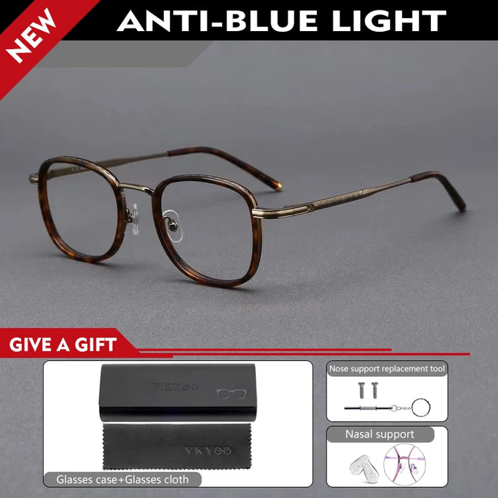 Vicky Unisex Full Rim Square Tr 90 Alloy Reading Glasses 10145