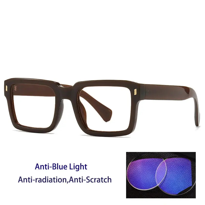 Kocolior 491001 Unisex Full Rim Square PC Frames FuzWeb