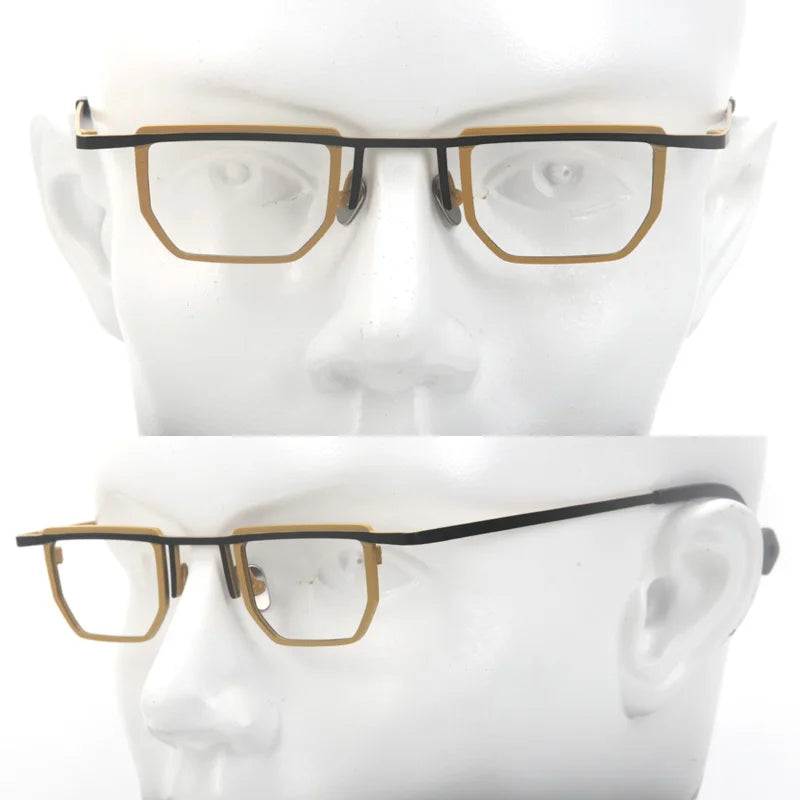 Muzz T7766 men's very small pure titanium prescription eyeglasses — view 8