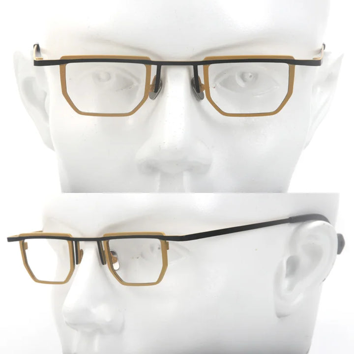 Muzz T7766 men's very small pure titanium prescription eyeglasses — view 8