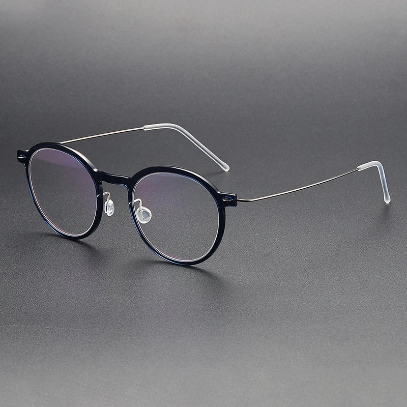 Bobbie Unisex Full Rim Round Acetate Eyeglasses 6586