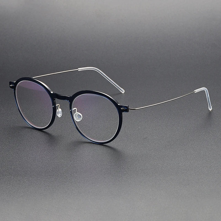 Bobbie Unisex Full Rim Round Acetate Eyeglasses 6586