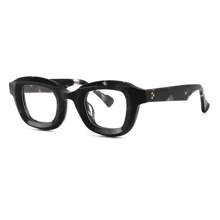 Cubojue Unisex Full Rim Square Acetate Reading Glasses Gl6624 Reading Glasses Cubojue C3 0 