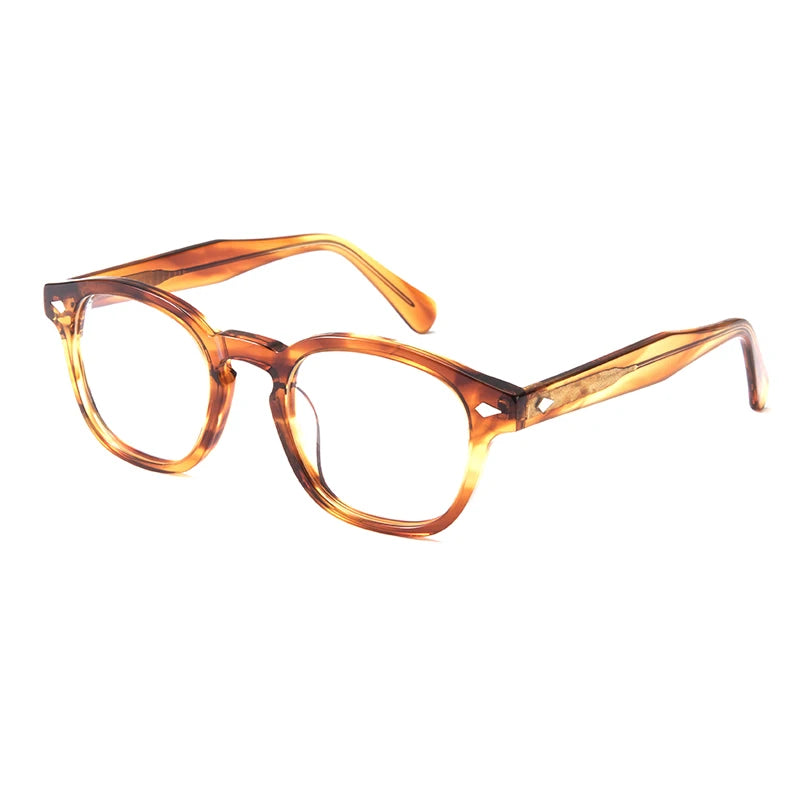 Gatenac Unisex Full Rim Oval Square Thick Acetate Eyeglasses Gxyj1208 Full Rim Gatenac C5