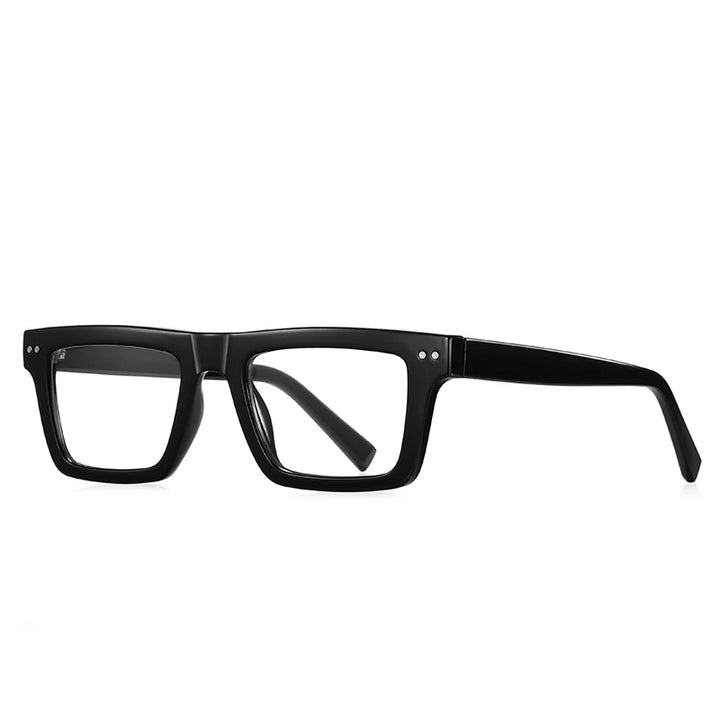 Reven Jate Unisex Full Rim Square Thick TR 90 Eyeglasses J2196 Full Rim Reven Jate C1  