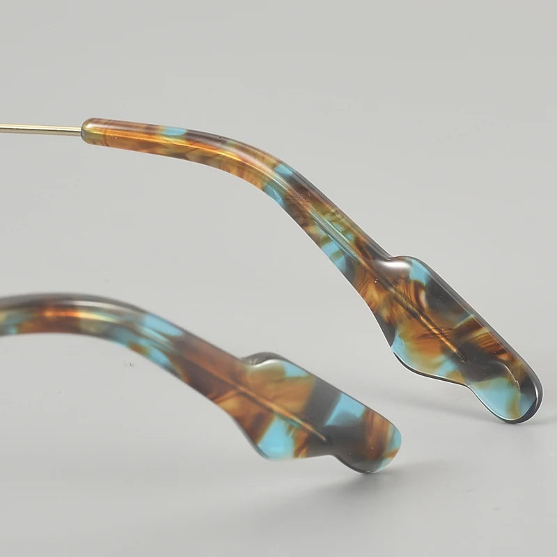 Muzz 651 men's small oval titanium prescription eyeglasses — view 8
