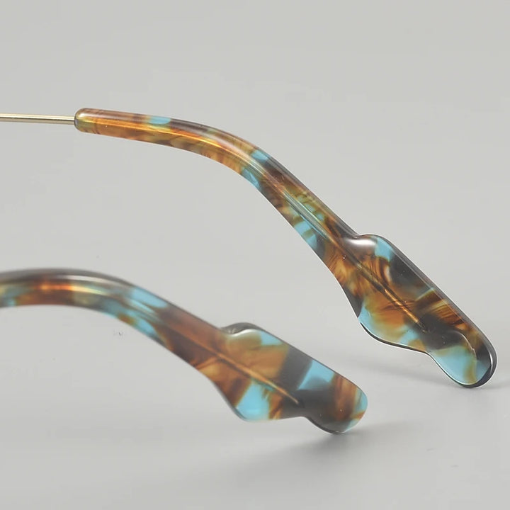 Muzz 651 men's small oval titanium prescription eyeglasses — view 8
