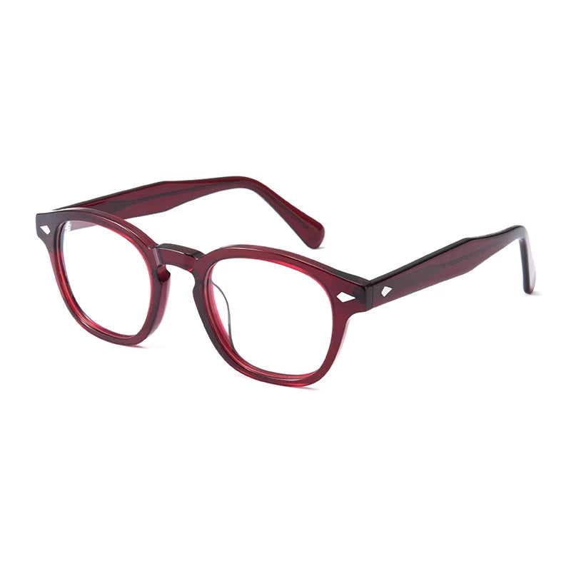 Gatenac Unisex Full Rim Oval Square Thick Acetate Eyeglasses Gxyj1208 Full Rim Gatenac C9