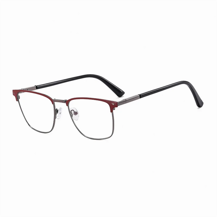 Ralferty Men's Full Rim Square Tr 90 Alloy Eyeglasses 891703