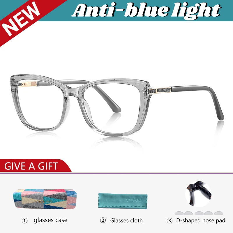 Vicky Women's Full Rim Cat Eye Tr 90 Titanium Reading Glasses 72246