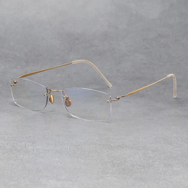 Bobbie Women's Rimless Square Screwless Titanium Eyeglasses 632124