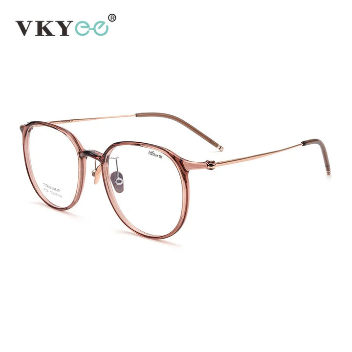 Vicky Unisex Full Rim Oval Square Tr 90 Titanium Reading Glasses 749104