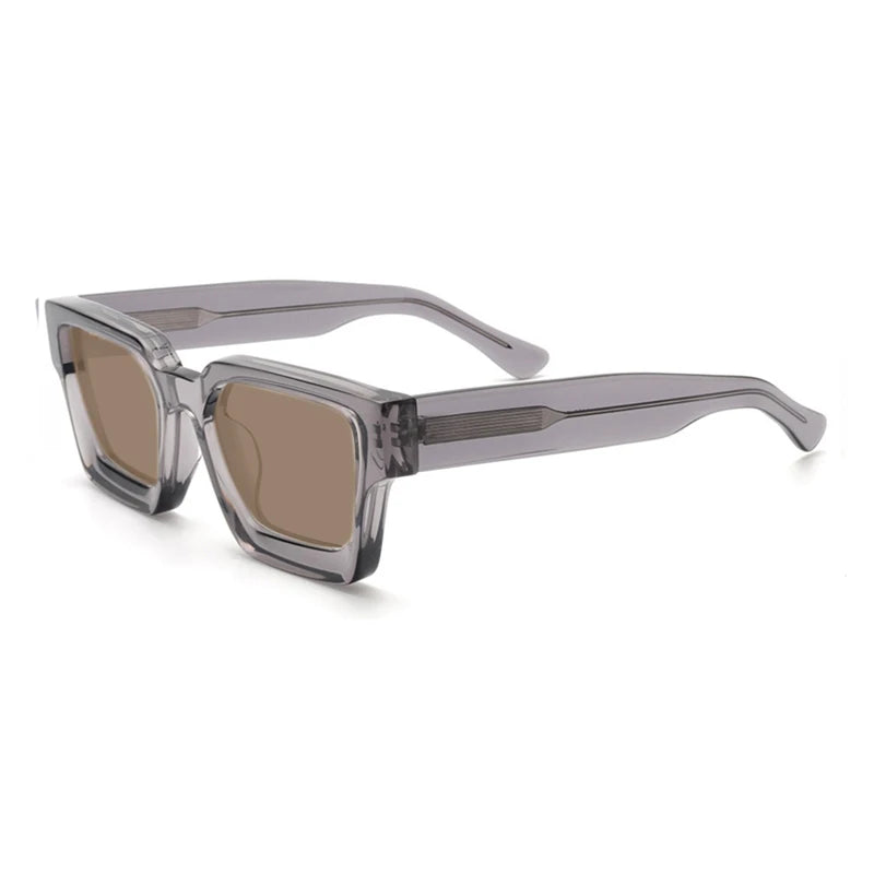 Gatenac Unisex Full Rim Square Polarized Acetate Sunglasses Mo19 Sunglasses Gatenac   