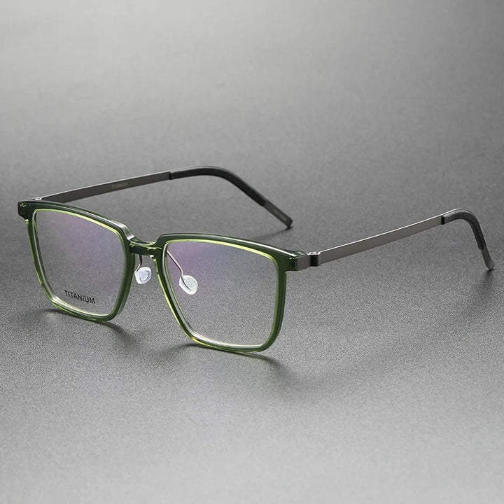 Bobbie Unisex Full Rim Square Titanium Acetate Eyeglasses 761844