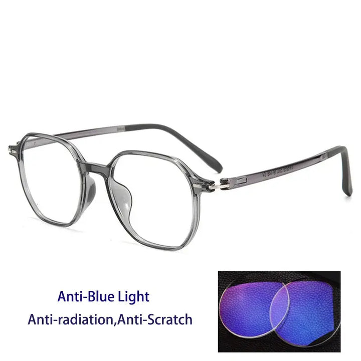 Kocolior Unisex Full Rim Polygon Tr 90 Frames 256856 FuzWeb