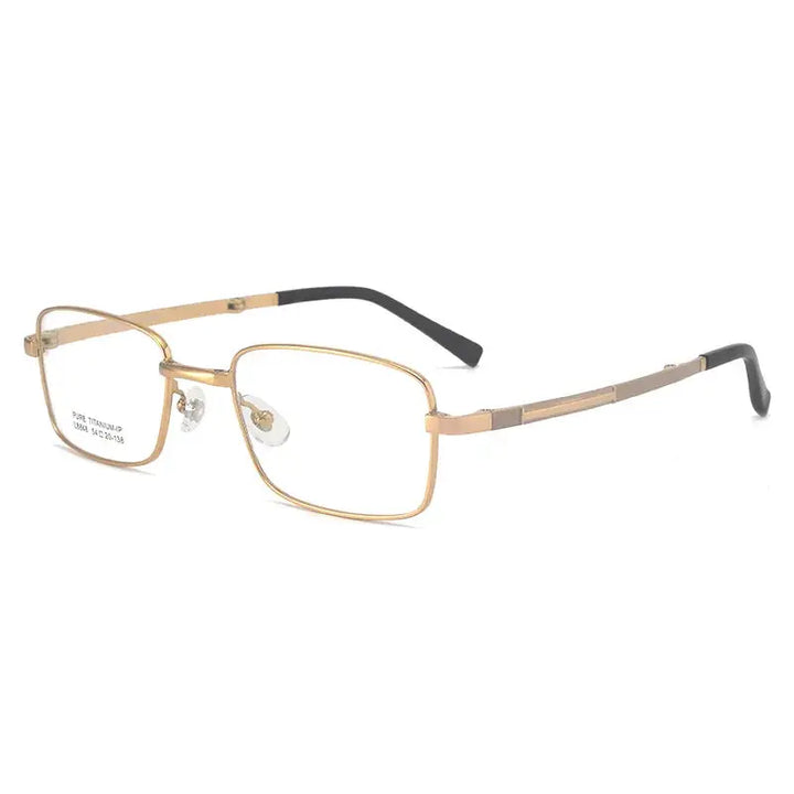 Hdcrafter Unisex Full Rim Rectangle Titanium Frames 884800 Hdcrafter Eyeglasses