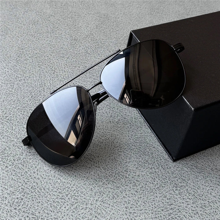 Cubojue Unisex Full Rim Oversized Oval Alloy Sunglasses 70167