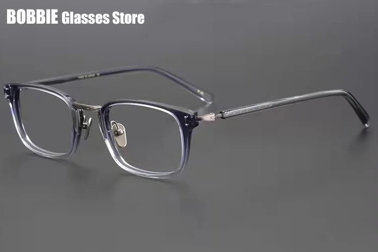 Bobbie Unisex Full Rim Square Titanium Acetate Eyeglasses 936820