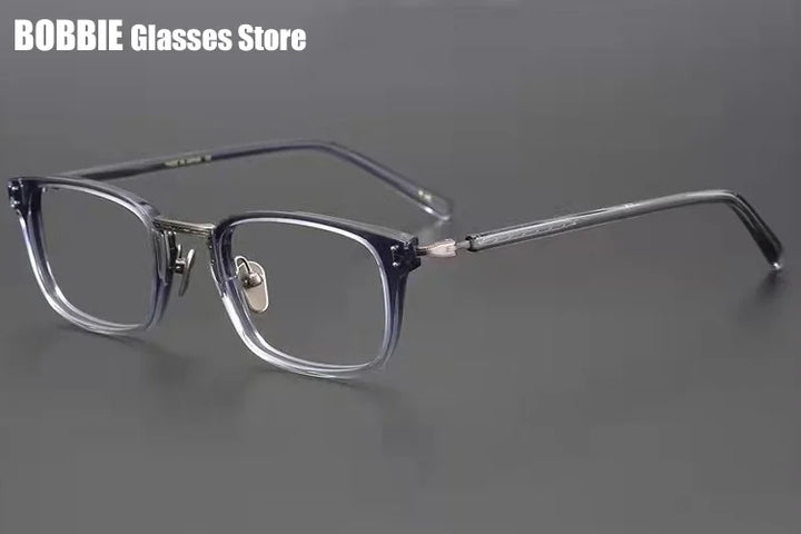 Bobbie Unisex Full Rim Square Titanium Acetate Eyeglasses 936820