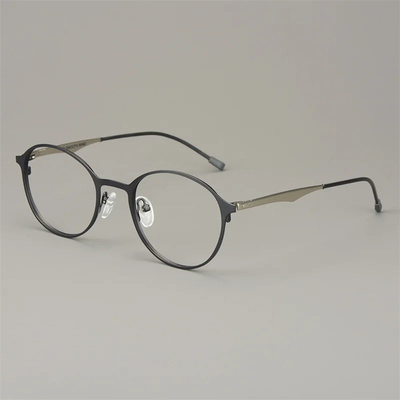 Bobbie Unisex Full Rim Round Acetate Titanium Eyeglasses 818967