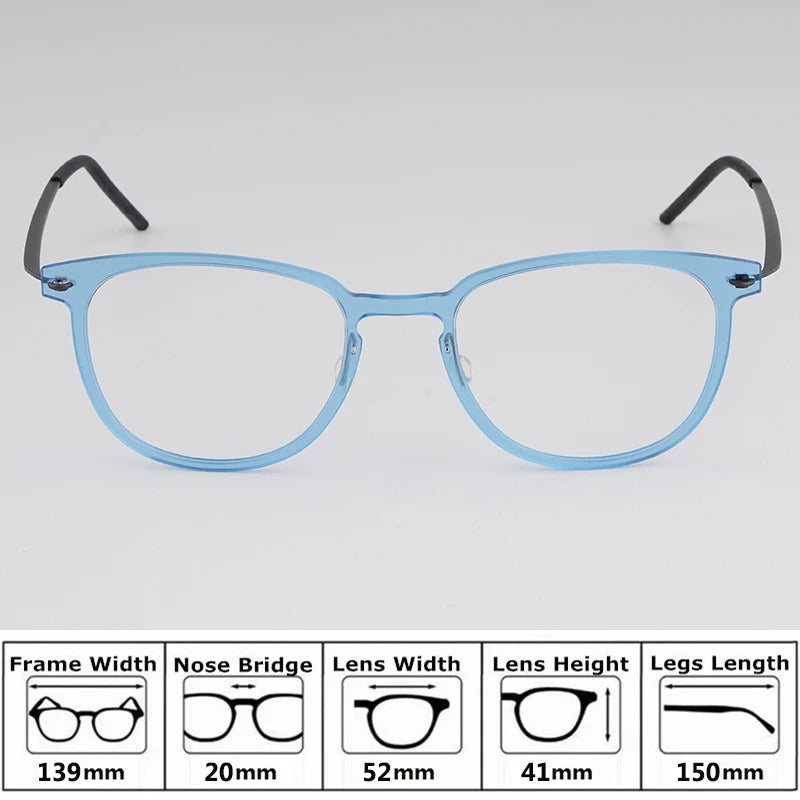 Bobbie Unisex Full Rim Square Acetate Eyeglasses 65-Series