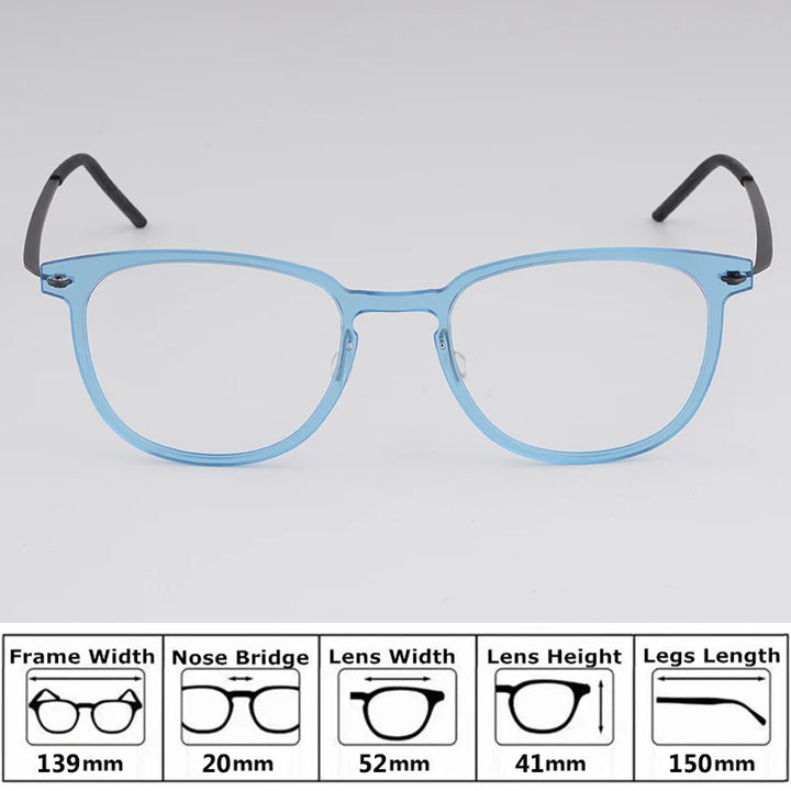 Bobbie Unisex Full Rim Square Acetate Eyeglasses 65-Series