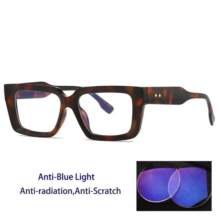 Kocolior 237900 Unisex Full Rim Square Brow Line PC Frames FuzWeb