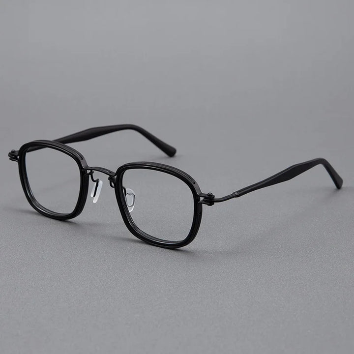 Bobbie Unisex Full Rim Round Square Titanium Acetate Eyeglasses 985863