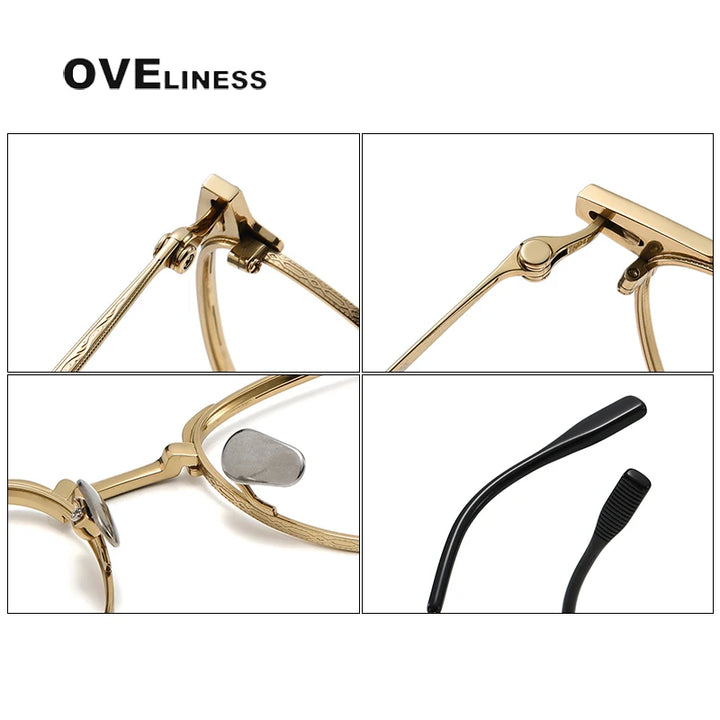 Oveliness Unisex Full Rim Square Titanium Acetate Eyeglasses O70813 Full Rim Oveliness   