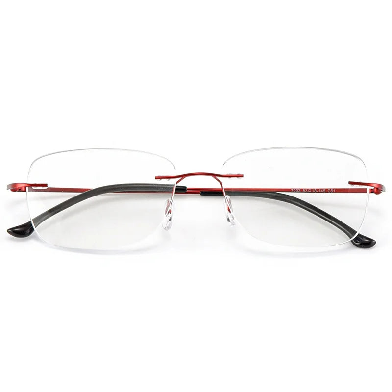 KatKani Women's Rimless Square Titanium Reading Glasses 7002 Reading Glasses KatKani Eyeglasses   