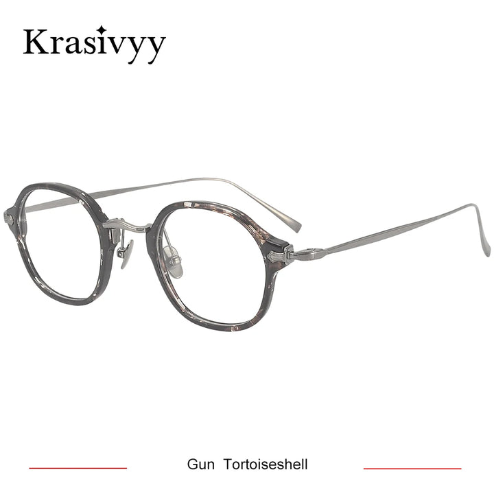 Krasivyy Unisex Full Rim Oval Titanium Prescription Eyeglasses KMN183 - view 10