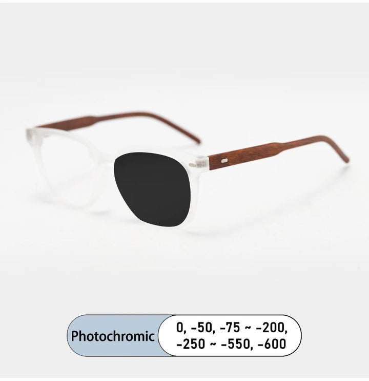 Kocolior Unisex Full Rim Square Tr 90 Alloy Photochromic Reading Glasses 375235