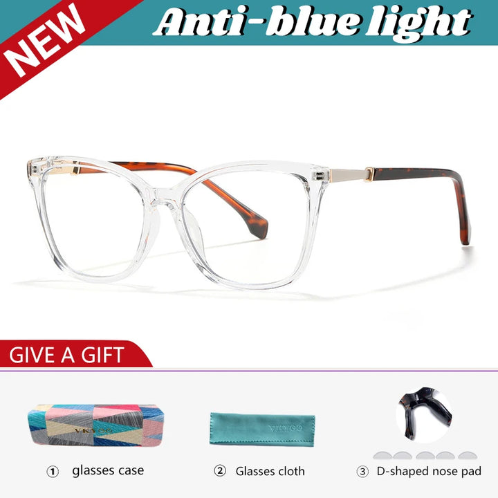 Vicky Women's Full Rim Cat Eye Tr 90 Alloy Reading Glasses 627007