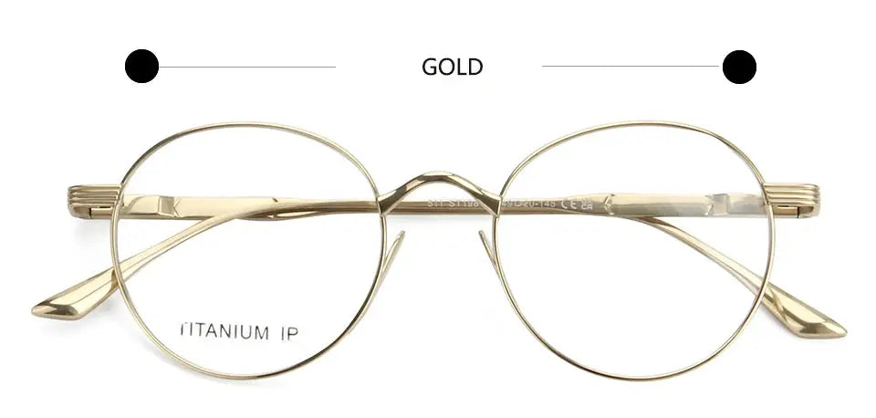 Esnbie 241980 Women's Full Rim Round Thin Titanium Frames - FuzWeb – FuzWeb