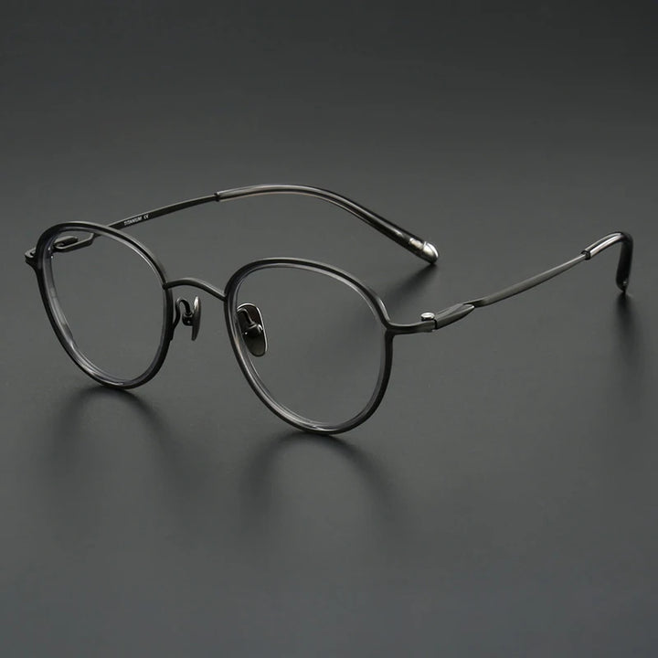 Muzz SH0075 unisex round titanium acetate prescription eyeglasses — view 5