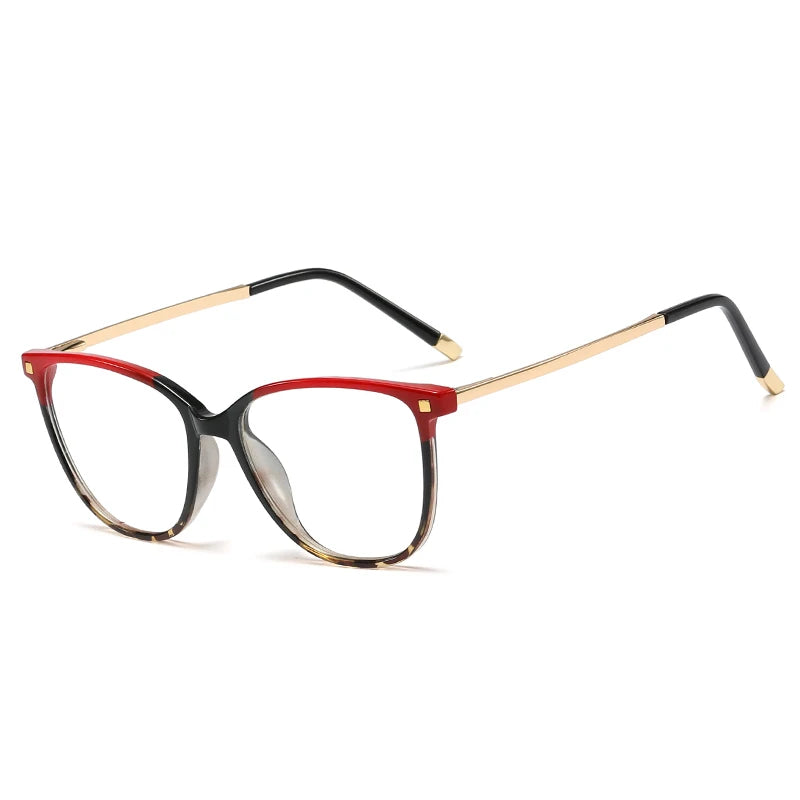 Handoer Women's Full Rim Square Tr 90 Alloy Eyeglasses 192151
